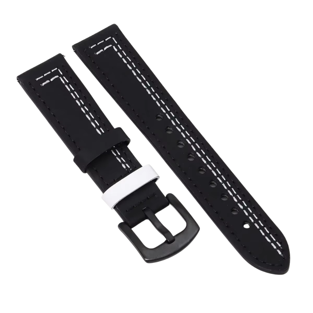Leather White Strap