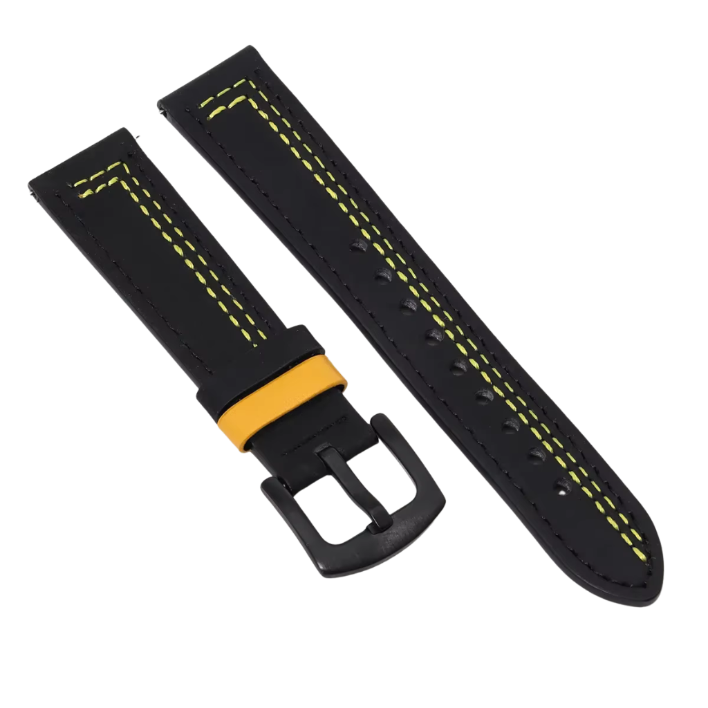 Leather Yellow Strap